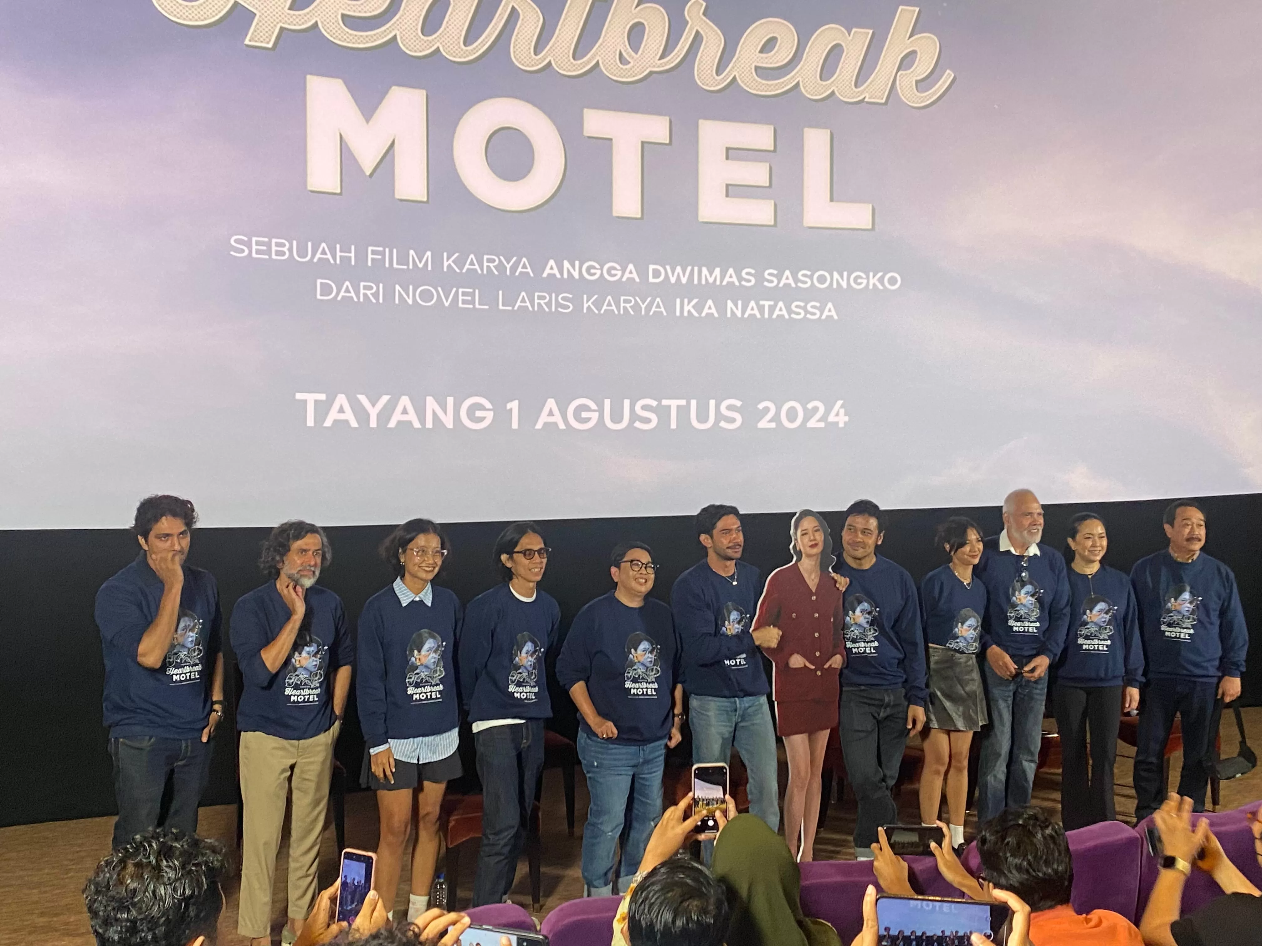 Peluncuran teaser video dan poster "Heartbreak Motel" di Jakarta, Jumat (28/6/2024).  (Akurat.co/Nuzulul Karamah )