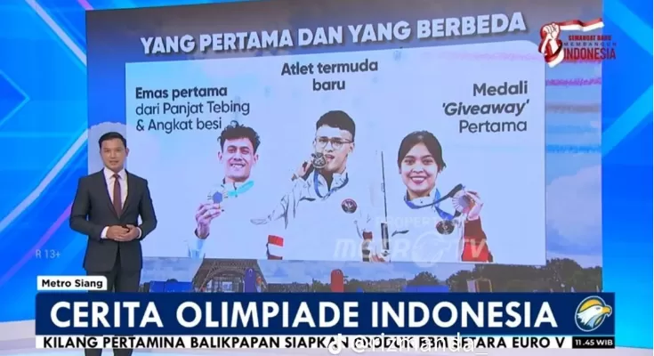 VIRAL Metro TV Sebut Medali Perunggu Gregoria Mariska Hasil Giveaway,  Netizen: Minta Maaf Gak! - Akurat