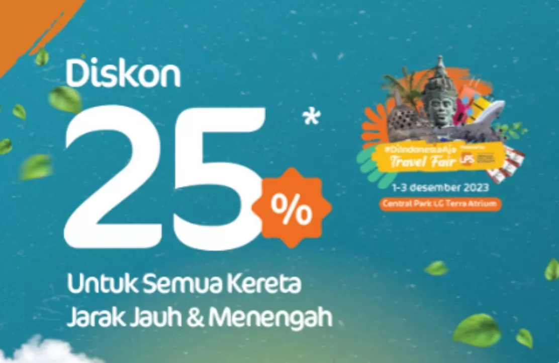 SERBU! Ada Diskon Tiket Kereta Api Sebesar 25 Persen Di Travel Fair ...