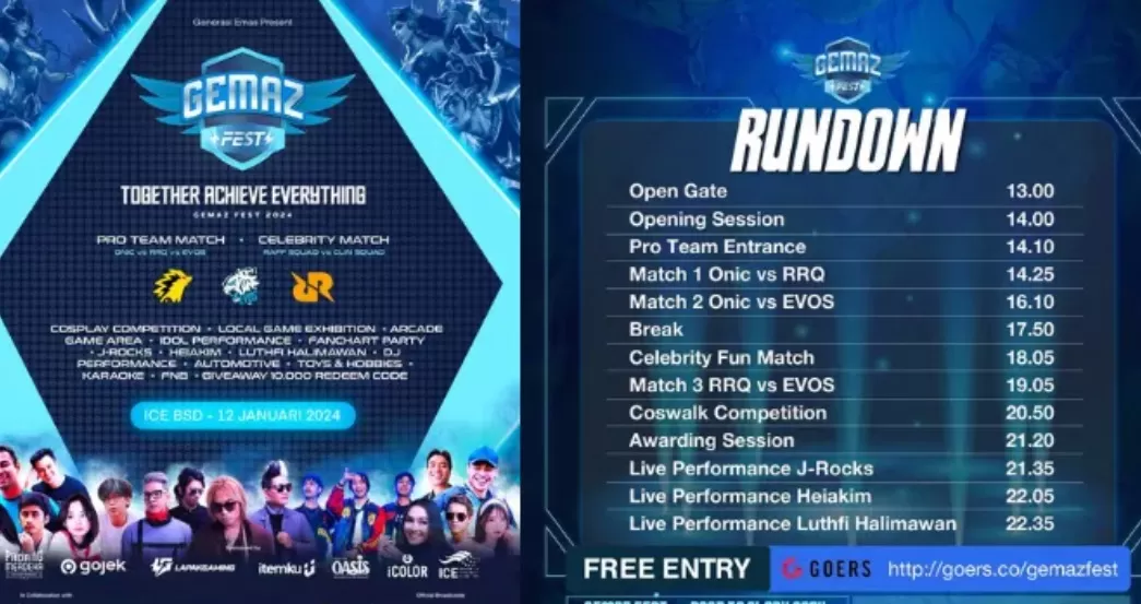 SERBU! Malam Ini Ada Konser Gratis J-Rocks hingga Heiakim di ICE BSD