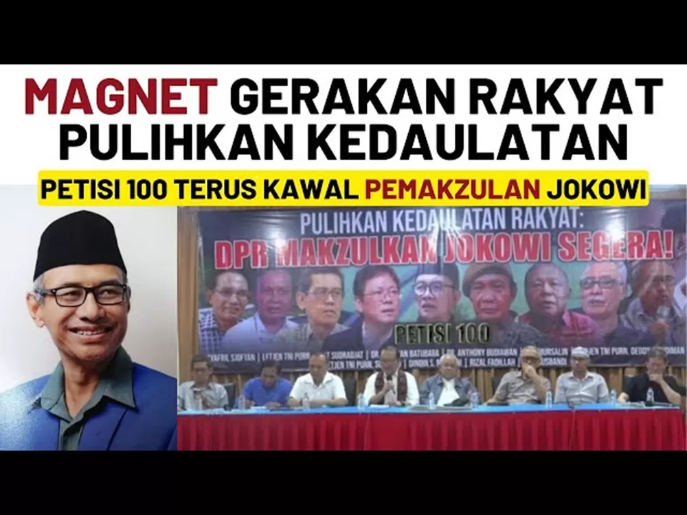 Rakyat Menuntut Pemakzulan Presiden Jokowi, Tema Konsolidasi Para Tokoh ...