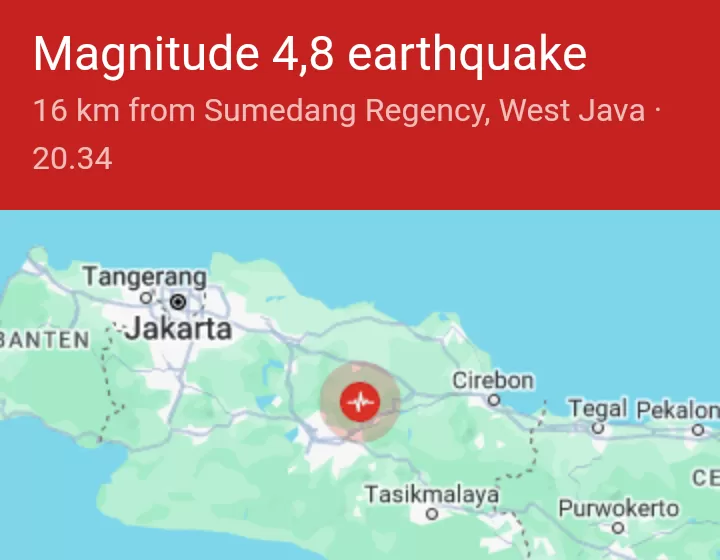 BREAKING NEWS Info Gempa Bumi Terkini Di Sumedang Jabar Minggu 31 ...