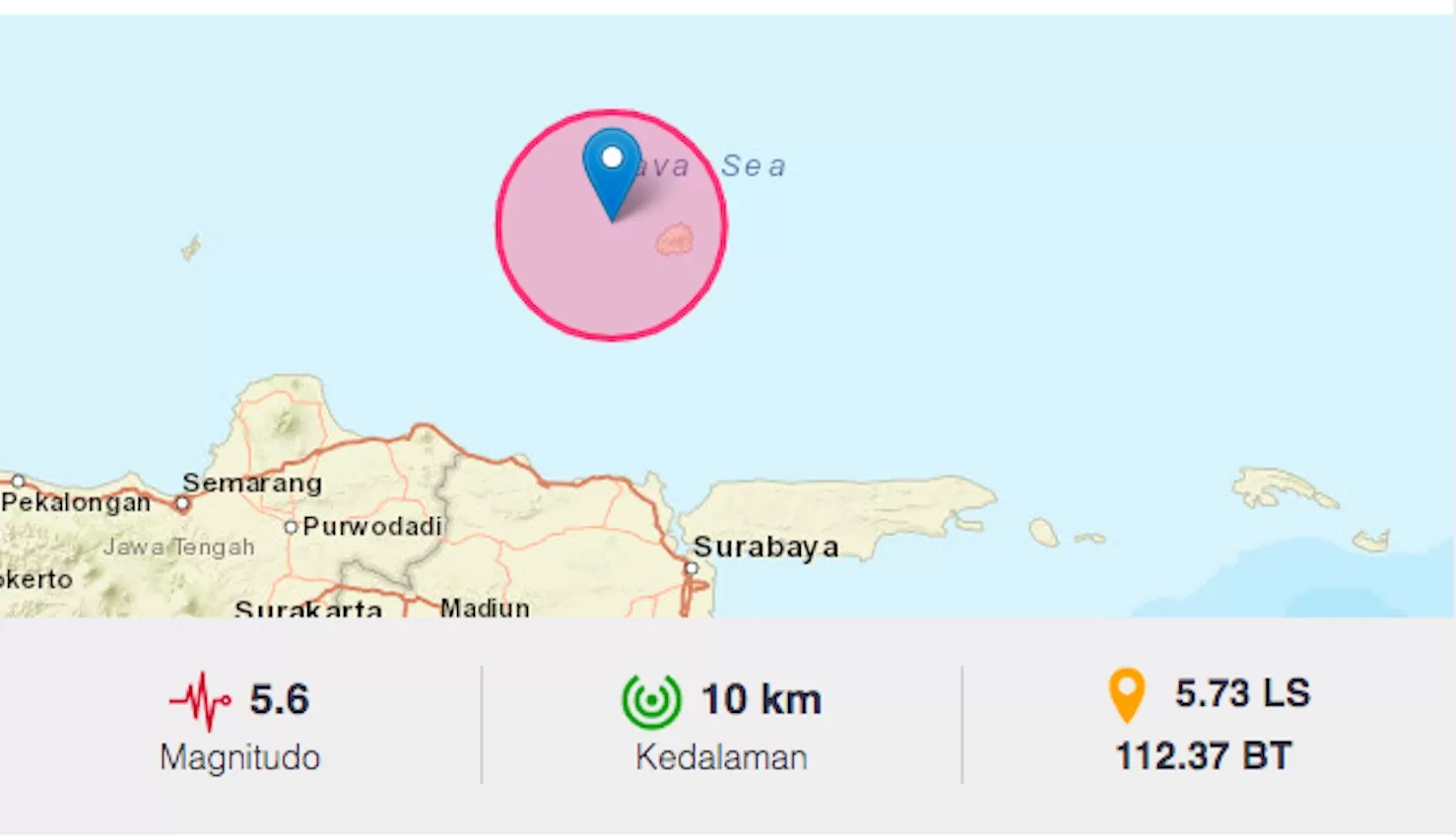 Gempa Tuban Hari Ini 3 April 2024 Gempa Terkini 2 Menit Lalu Guncang