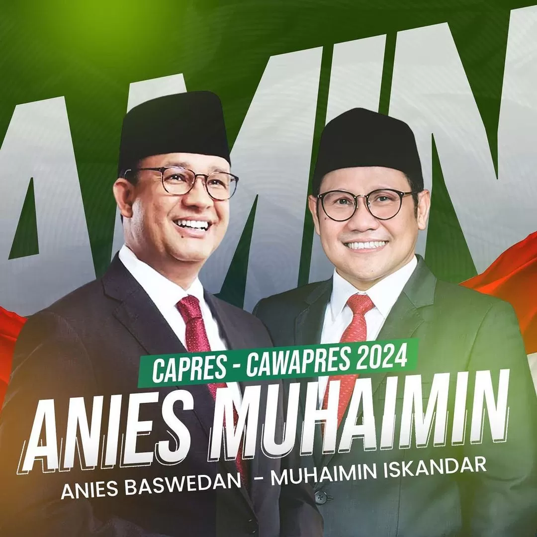 Anies Baswedan dan Muhaimin Iskandar. (Instagram.com/ @cakiminnow)