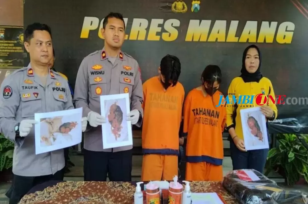 Dua sejoli berstatus mahasiswa sebuah perguruan tinggi di Malang, menjadi tersangka dalam kasus tindak pidana pengguguran janin bayi alias aborsi.  (Beritajatim.com)