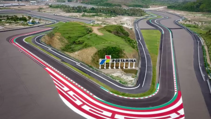 Sirkuit Mandalika bersiap untuk MotoGP Mandalika 2023 (Foto: MotoGP)