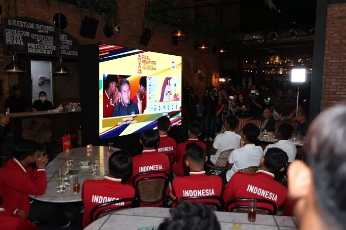 PSSI mengumpulkan skuad Timnas U-17 Indonesia saat malam pengundian grup atau drawing Piala Dunia U-17 2023 pada Jumat, 15 September 2023. (pssi)