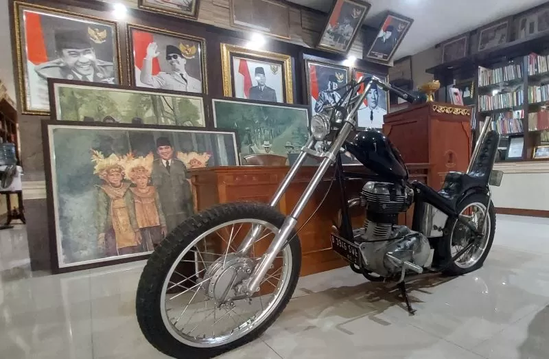 Chopper Tunggangan Jokowi, Koleksi Terbaru Museum Agung Bung Karno. posbali/alt (Ida Bagus Alit Susanta)