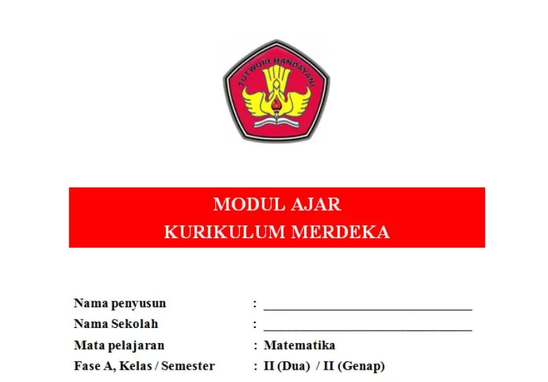 Download Contoh Modul Ajar Matematika Kelas 2 SD Semester 2, Lengkap ...