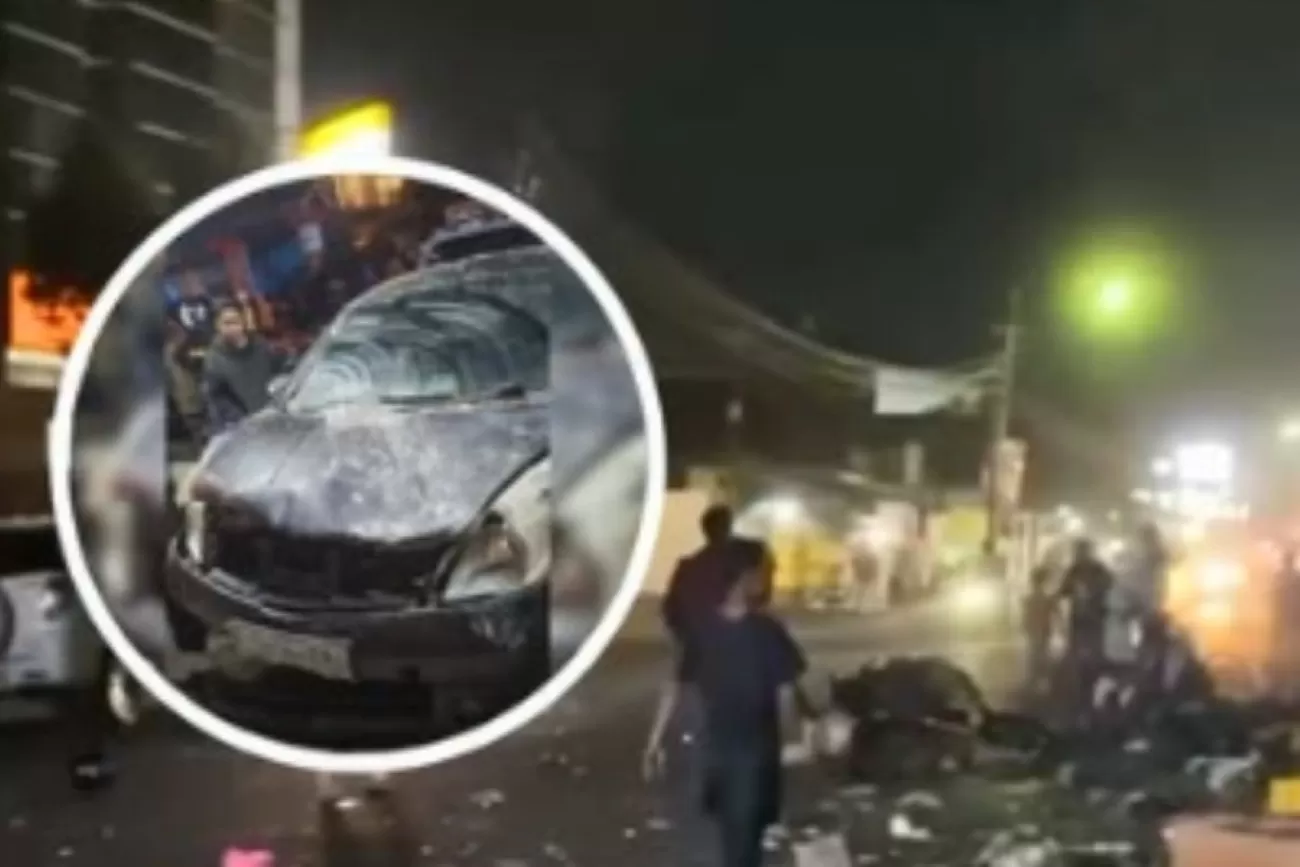 Grand Livina Hantam Warung di Garut, Pedagang Tewas. (beritantb.co.id/Instagram.com/@infogarut)