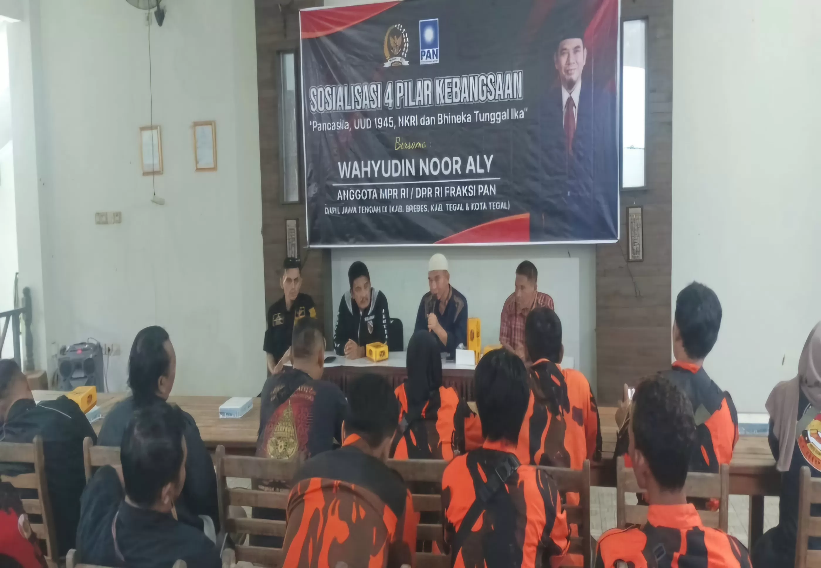 Anggota DPR MPR RI Wahyudin Noor Aly saat gelar Sosialisasi Empat Pilar Kebangsan (Dok/Vimanews.id)