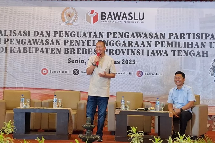 Anggota Komisi II DPR RI Wahyudin Noor Aly saat mengisi Sosialisasi dan Penguatan Pengawasan Partisipatif dalam Pengawasan Penyelenggaraan Pemilihan Umum (Dok/Vimanews.id)