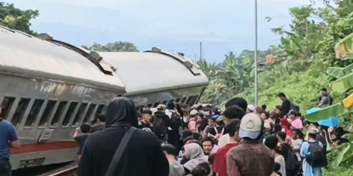 KA Bangunkarta Anjlok di Bumiayu (Istimewa)