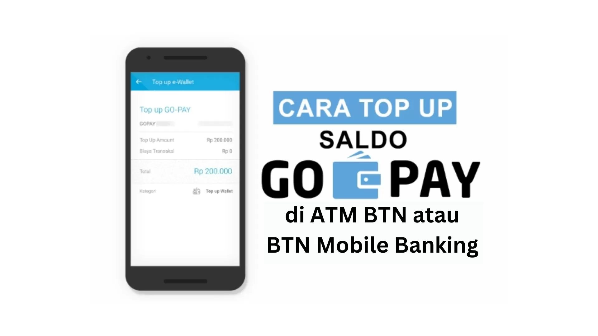 Cara Mudah Isi Saldo GoPay Lewat ATM BTN Dan BTN Mobile Banking - Berkala