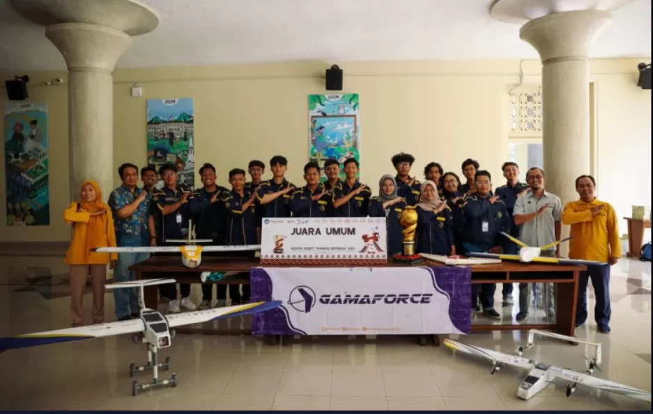 UGM Juara Umum Kontes Robot Terbang Indonesia (KRTI) 2023 Kampus