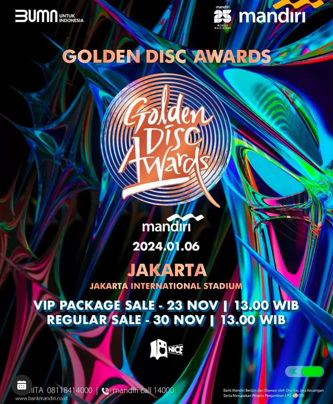 Resmi Dirilis, Ini 3 Grup Kpop yang Akan Tampil di Ajang Golden Disc