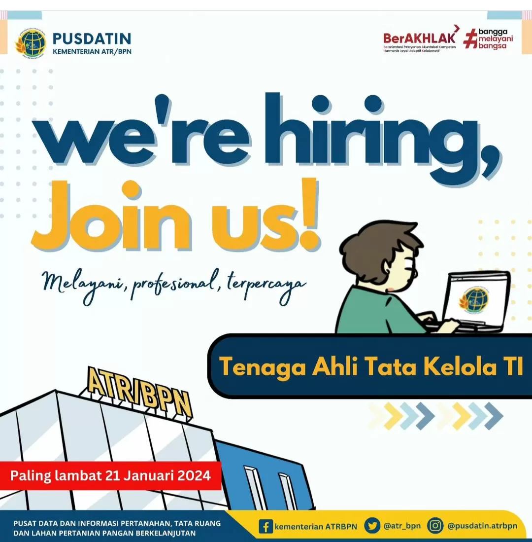 Ada Lowongan Kerja Di Kementerian ATR/BPN, Loker Dibuka Hingga 21 ...