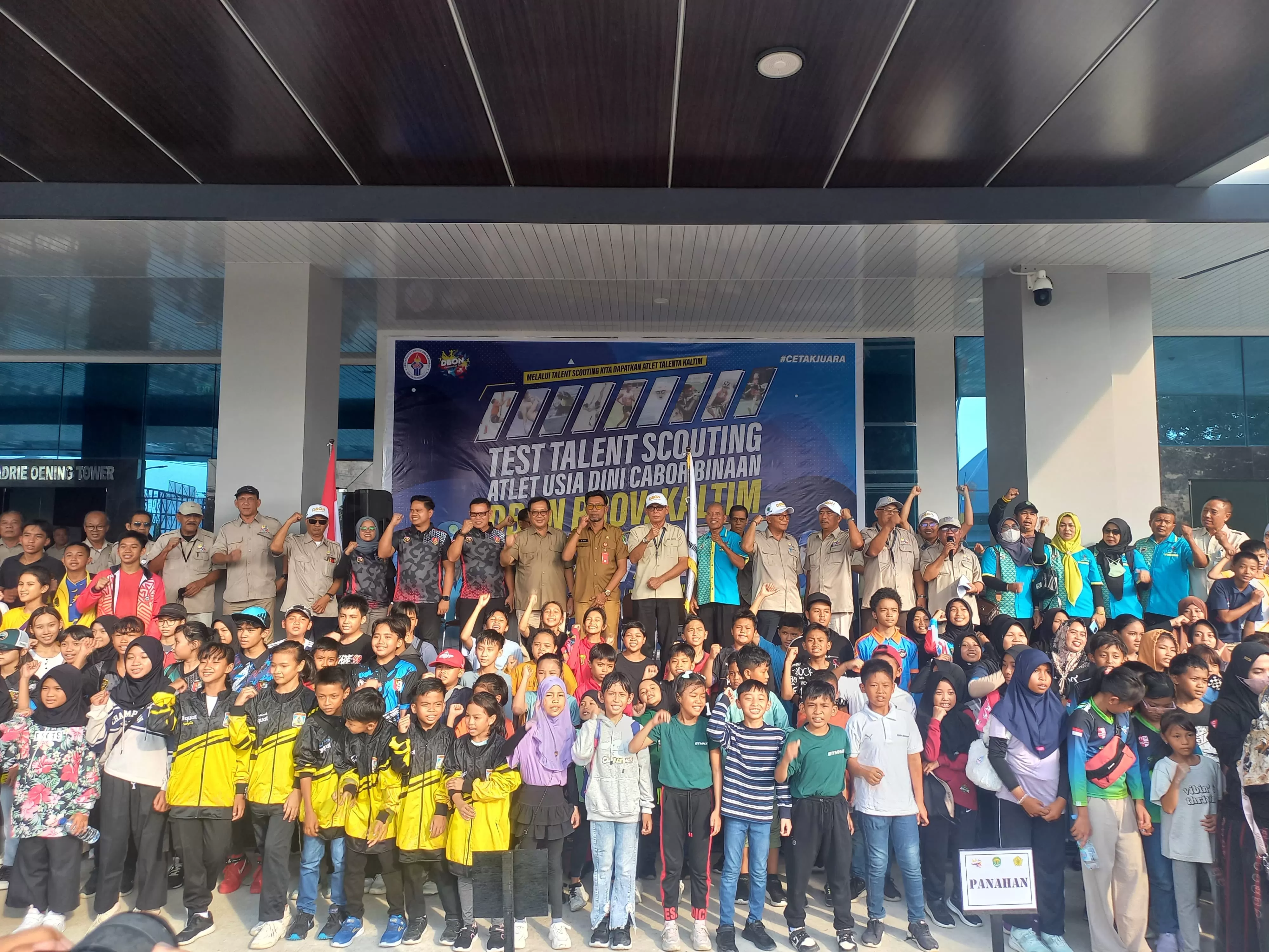 DIBUKA: Test talent scouting garapan DBON Kaltim diikuti 357 olahragawan cilik, Senin (29/1).  
