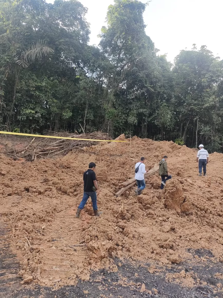 MERESAHKAN: Bukaan lahan secara ilegal di kawasan IPPKH saat disambangi Polres Kukar.  