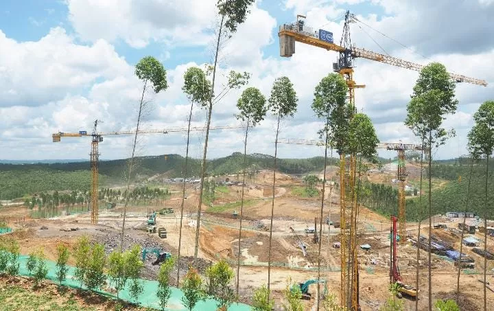 Pembangunan di IKN. (ilustrasi)