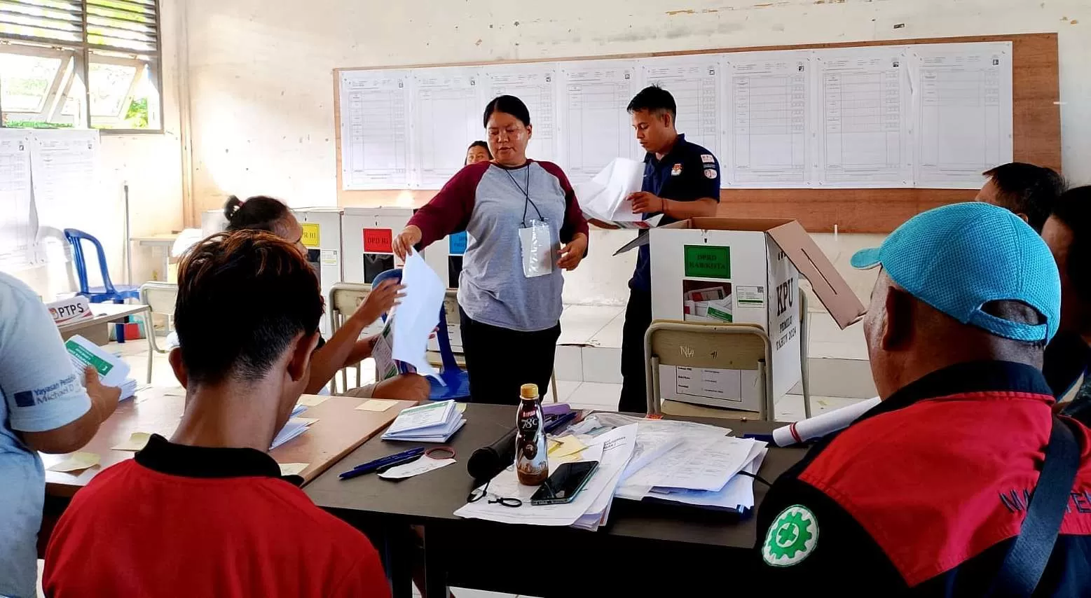 COBLOS ULANG: Pemungutan suara ulang di empat TPS bermasalah di Kecamatan Bentian Besar akan digelar Selasa (20/2) mendatang.  