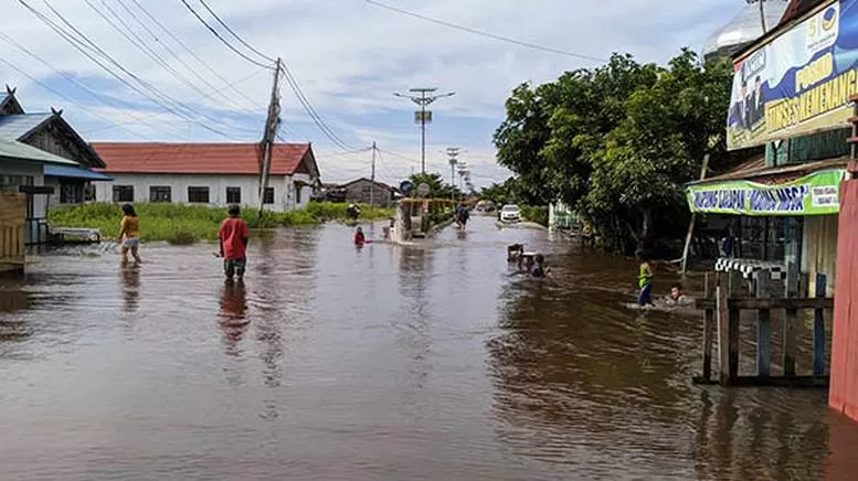 Banjir Palangkaraya Makin Parah 168 kk Warga Mengungsi