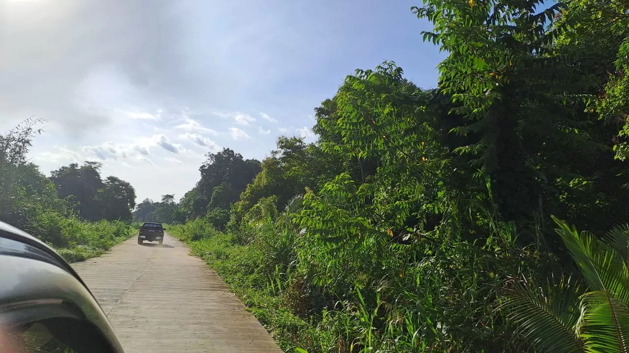 SUDAH DIBANGUN: Beginilah kondisi akses jalan di Kecamatan Siluq Ngurai yang dibangun Pemkab Kubar 2023 lalu.  