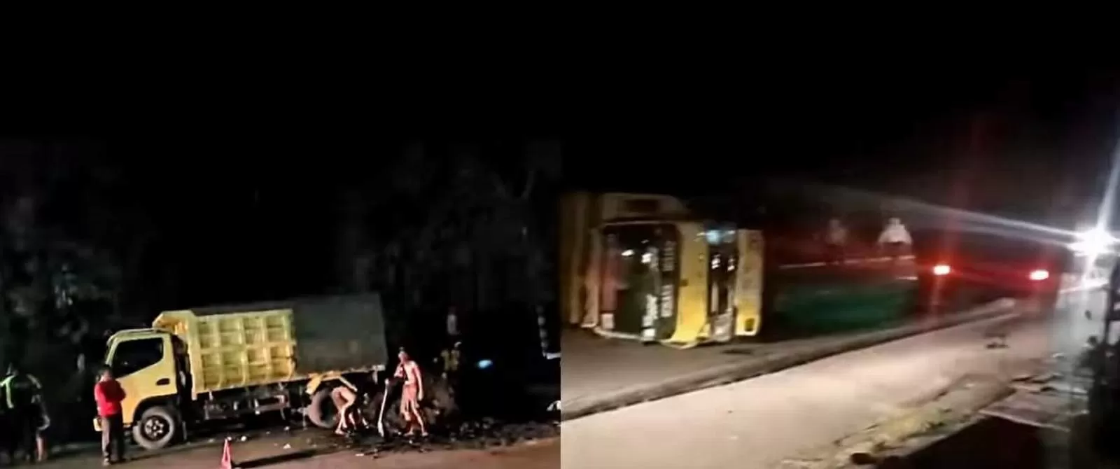 LAKALANTAS: Insiden truk angkutan batu bara terbalik di Rejo Basuki, Kecamatan Barong Tongkok, Kubar kembali disorot.  