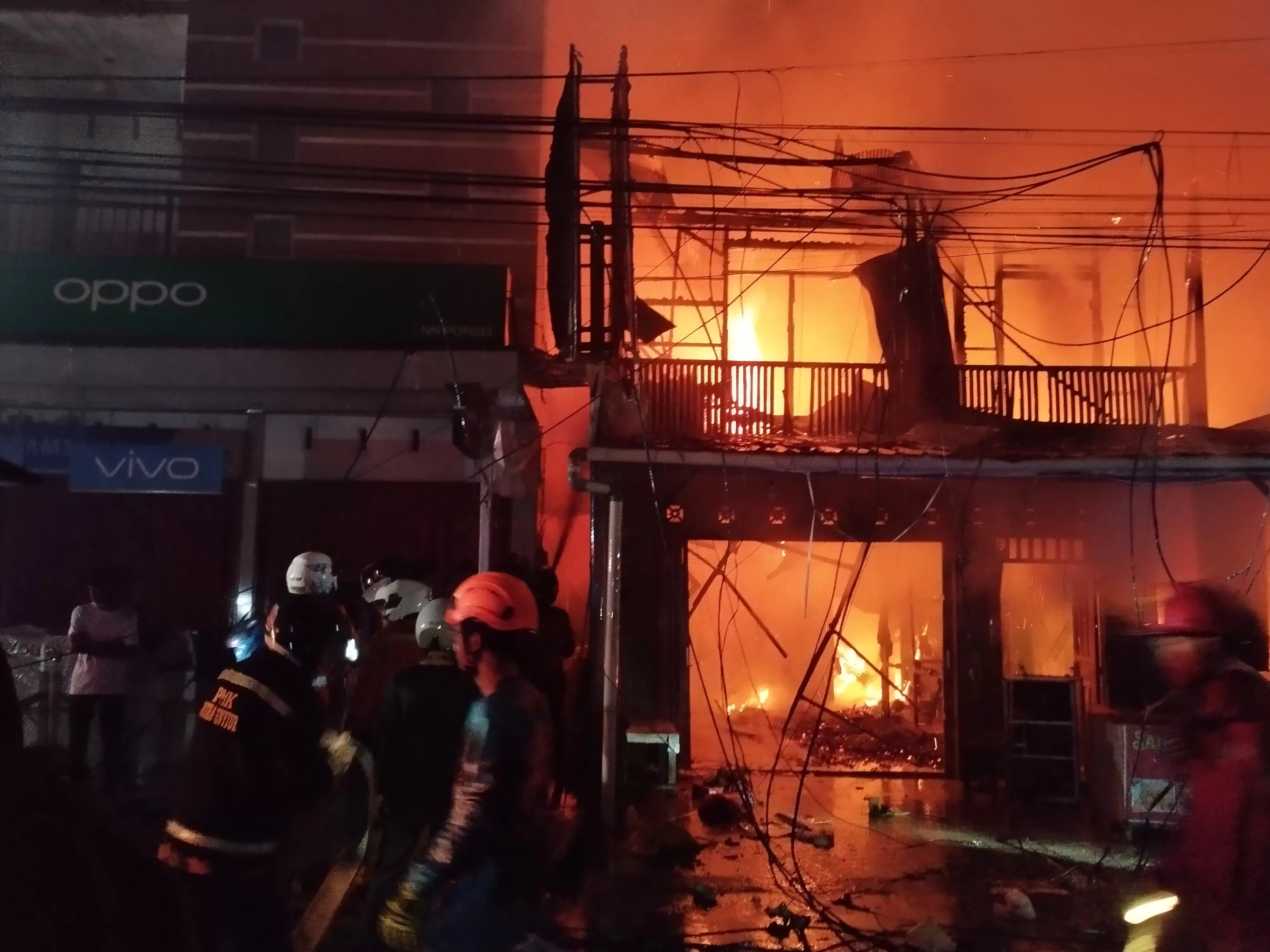 Kebakaran di Samarinda beberapa hari lalu.