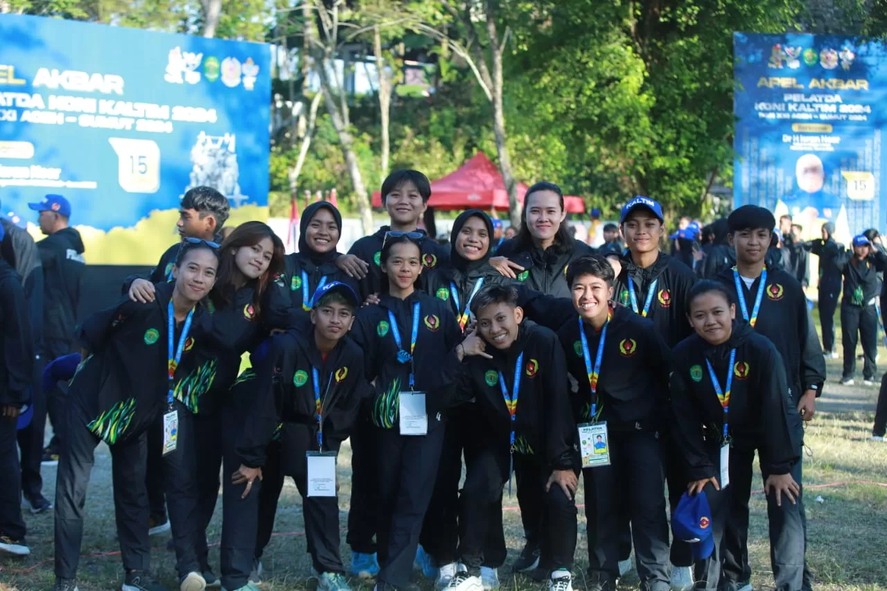 LANJUTKAN PERSIAPAN: Tim sepak bola putri Kaltim untuk PON XXI/2024 Aceh dan Sumut.  