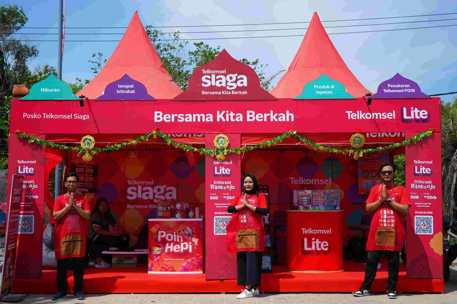 MENINGKAT: Penggunaan internet Telkomsel selama Ramadan dan Lebaran mengalami kenaikan.