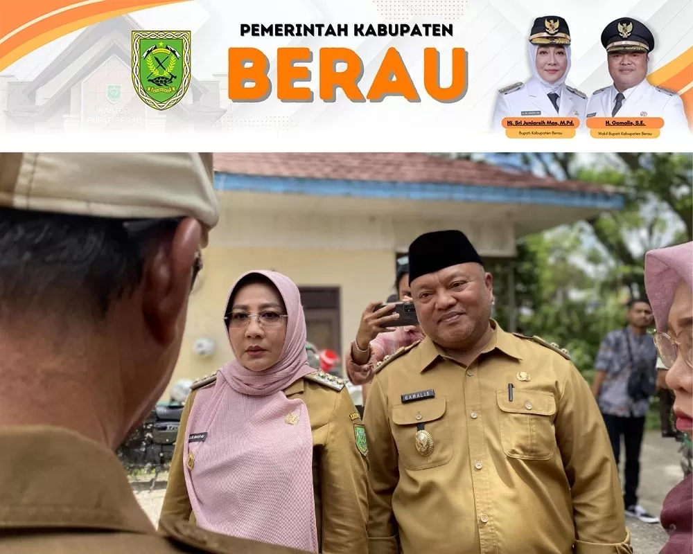 PEKERJAAN RUMAH: Bupati Sri Juniarsih Mas dan Wakil Bupati Gamalis, bertekad menyelesaikan permasalahan batas wilayah antarkampung hingga perbatasan Berau-Kutai Timur (Kutim).  (SENO/BP)