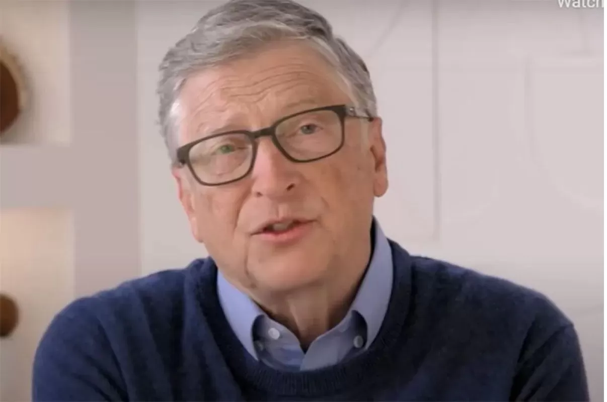 Arsip - Tangkapan layar Bill Gates dalam video tentang bukunya "How to Prevent the Next Pandemic". (ANTARA/Suryanto) 