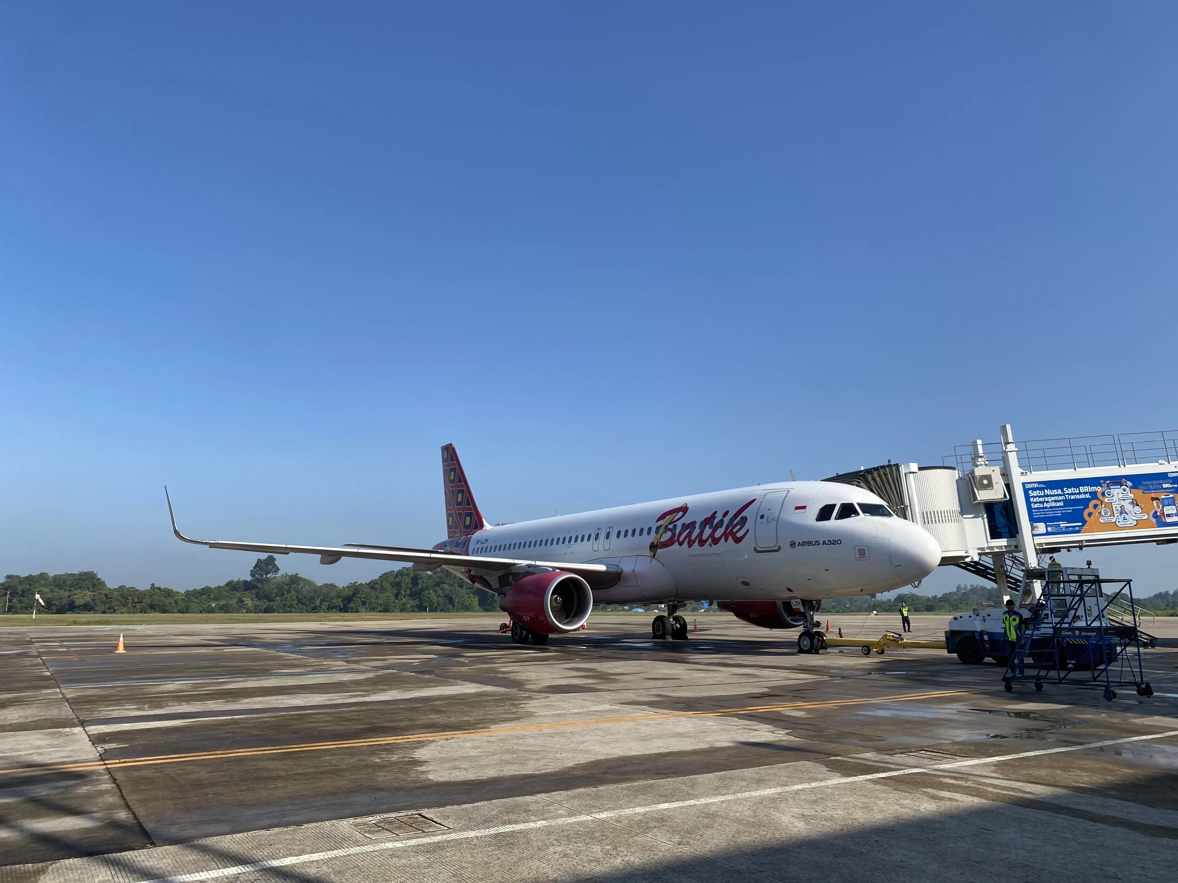 BELUM PENUHI TARGET: Rute Batik Air  Berau-Denpasar ditunda karena jumlah penumpang belum mencapai target.   (SENO/BP)