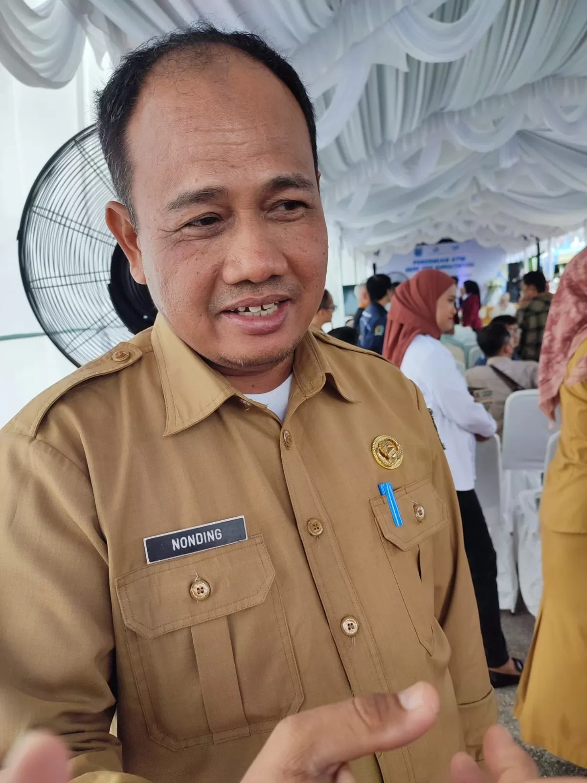 BANTUAN PARTAI POLITIK: Kepala Badan Kesbangpol Paser, Nonding.  (NAJIB/KALTIM POST)