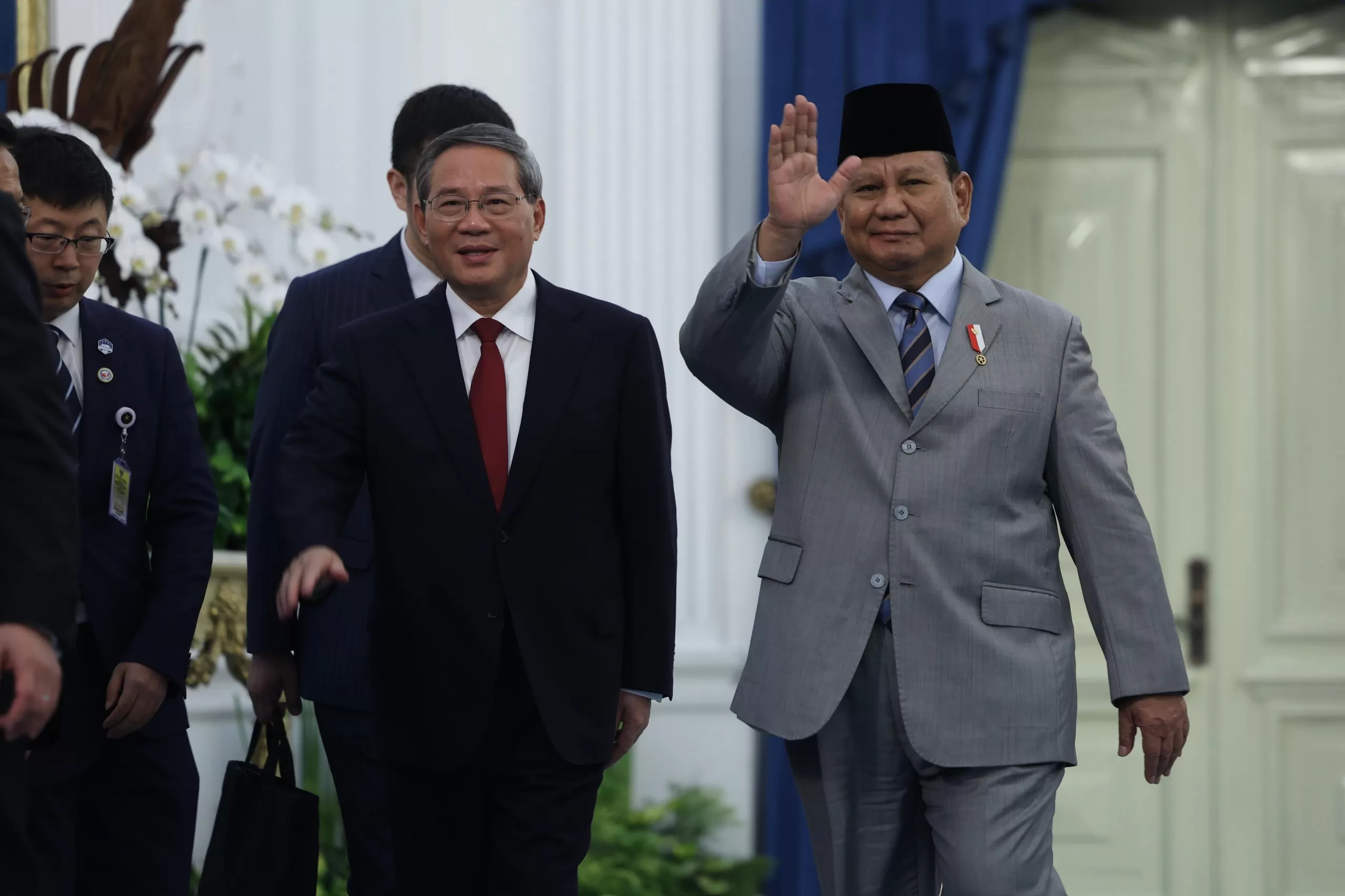 Li Qiang dan Prabowo Subianto.