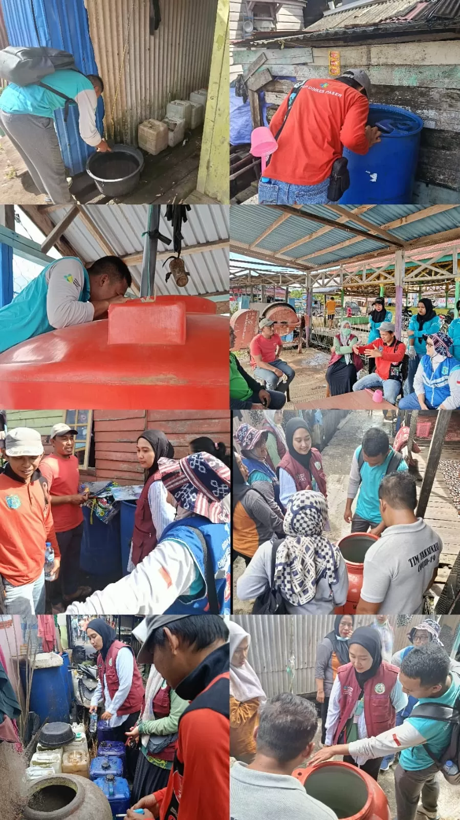 PENANGANAN: Diskes Paser terus melakukan pencegahan dan penanggulangan kasus DBD di Desa Lori. Di desa ini terdapat korban meninggal.  (ISTIMEWA)