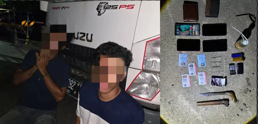 Tersangka diamankan.