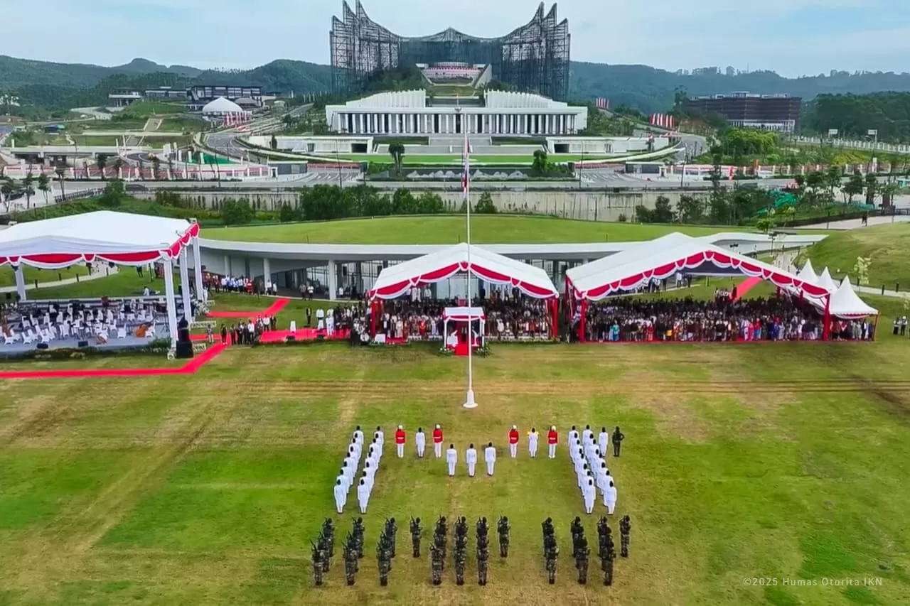 Upacara HUT RI ke 80 di IKN.