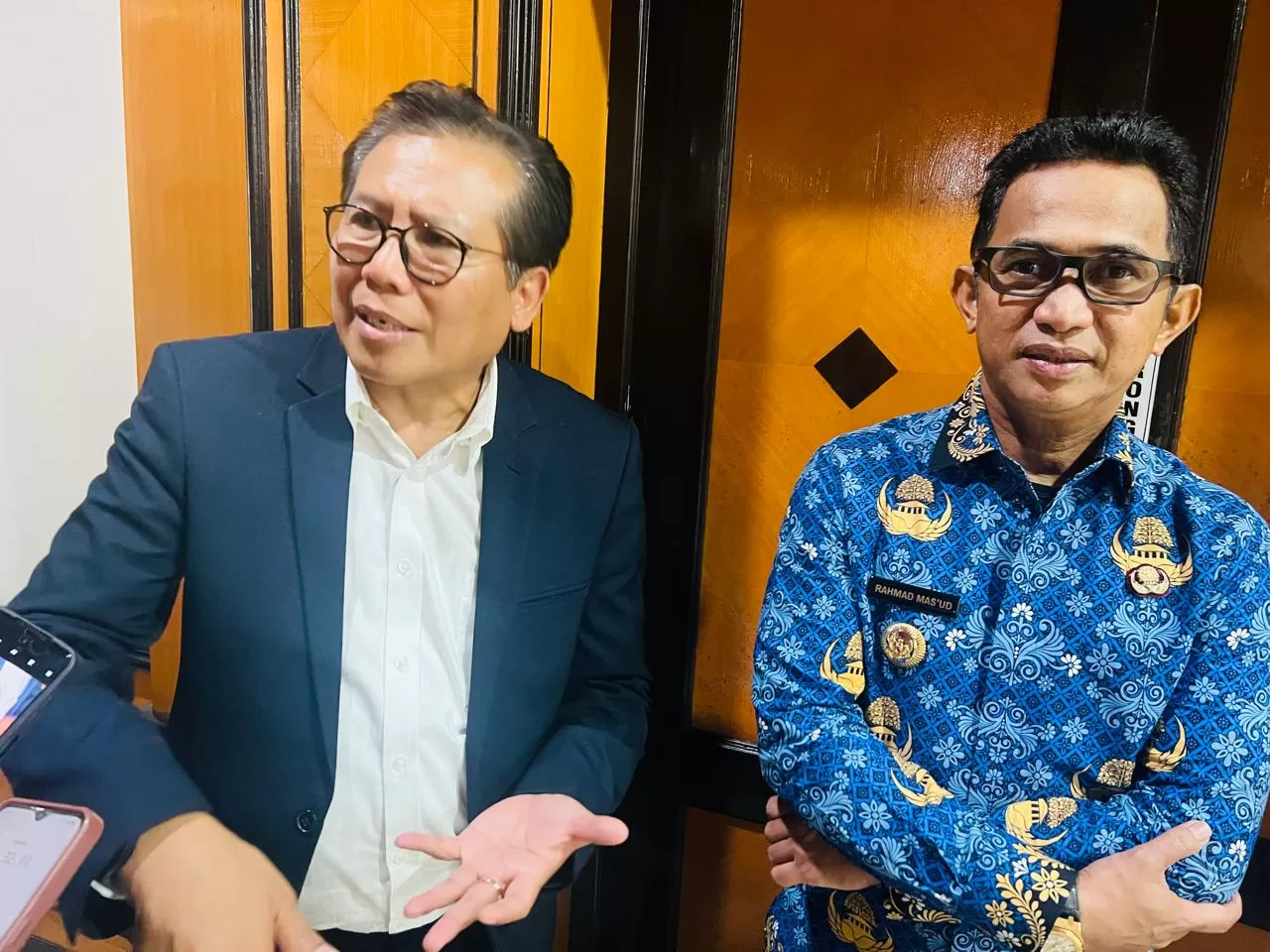 Fadjroel Rachman dan Rahmad Mas'ud.