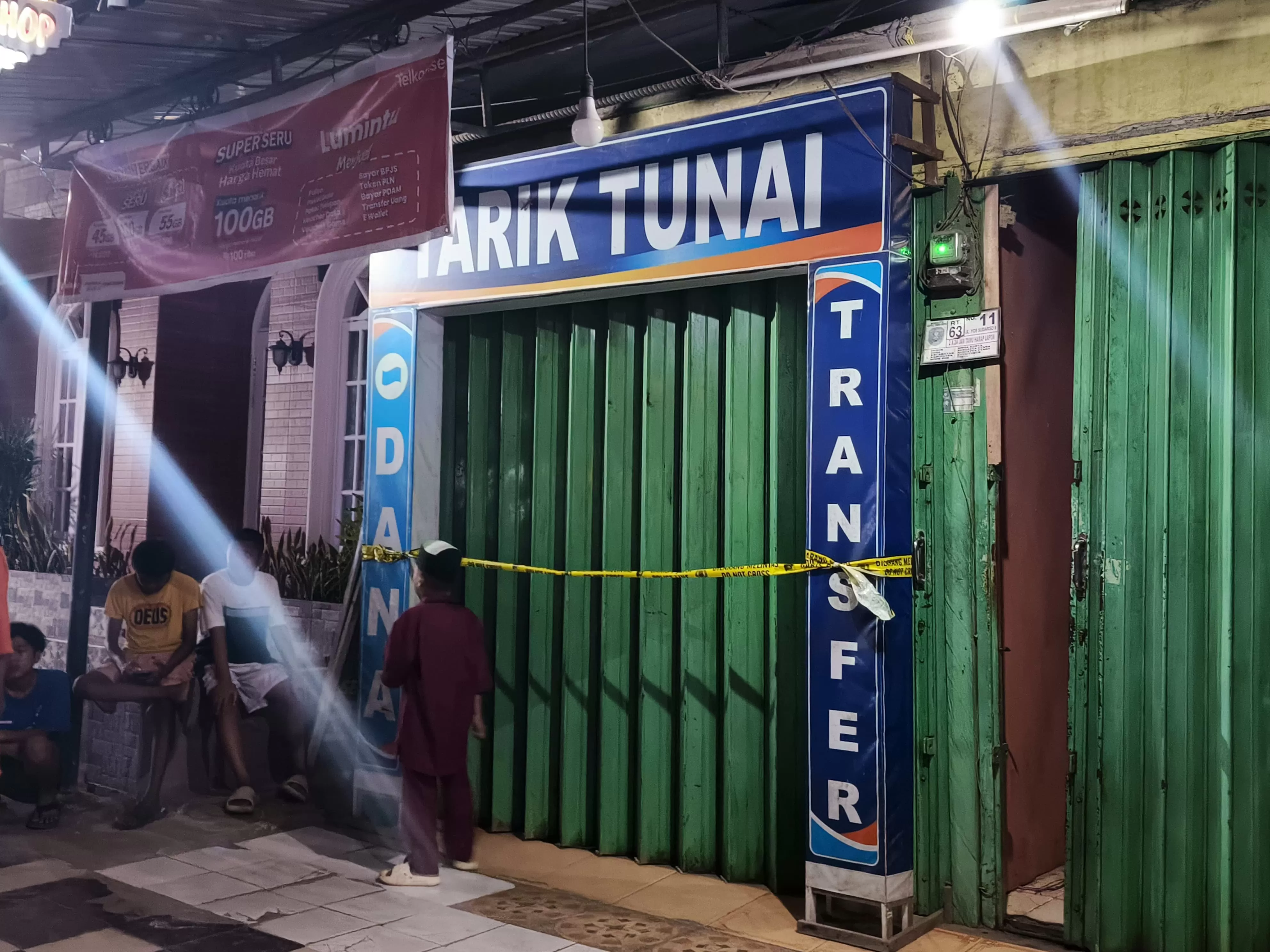 KRIMINALITAS: Lokasi BRILink di Jalan Yos Sudarso 2, Sangatta Utara, Kutim, tempat terjadinya perampokan bersenjata, Jumat, 5 September 2025.  (JUFRIADI/KALTIM POST)