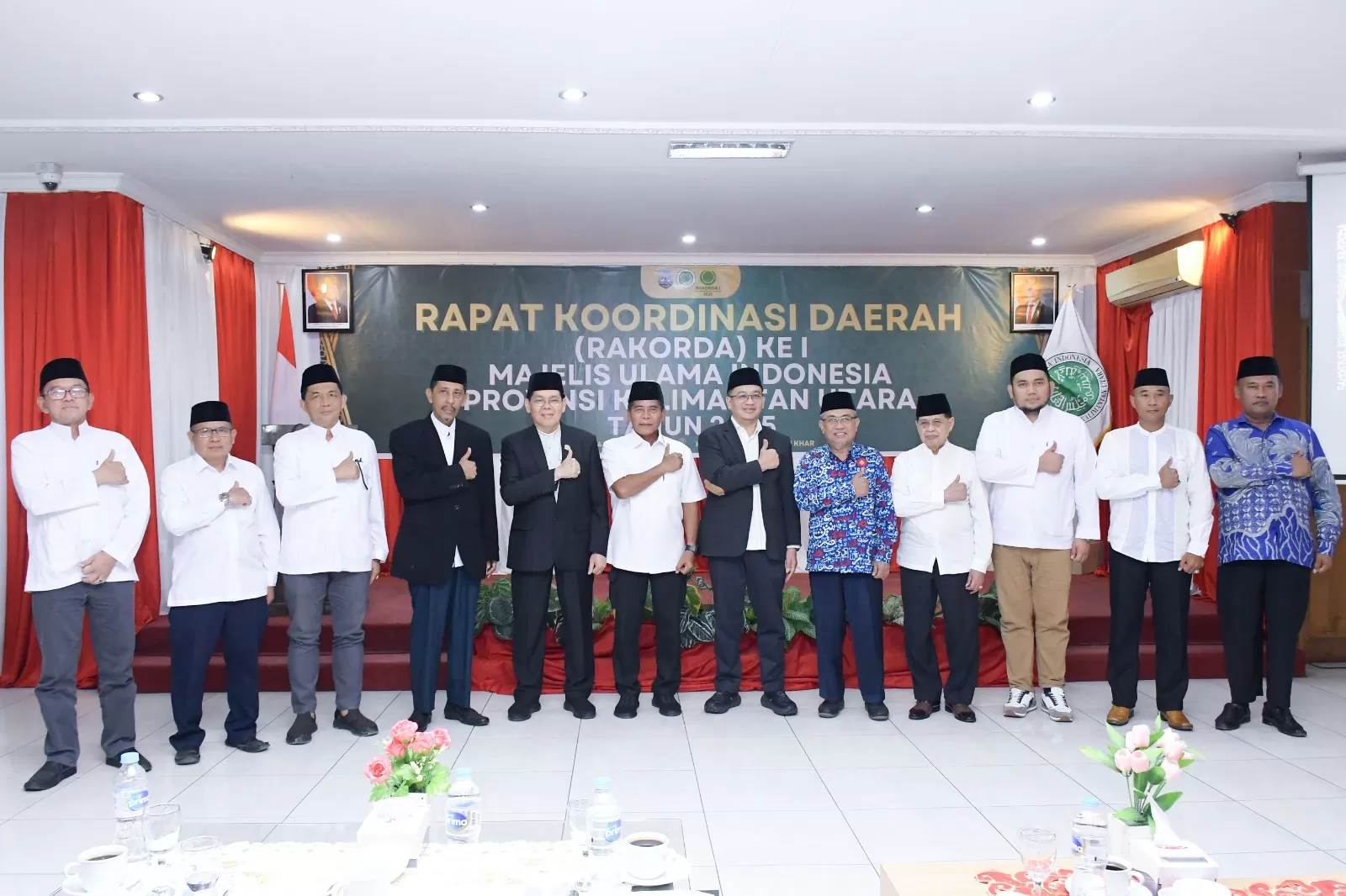 Gubernur Kaltara, Dr H Zainal A Paliwang, SH., M.Hum membuka kegiatan Rapat Koordinasi Daerah (Rakorda) ke-1 Majelis Ulama Indonesia (MUI) Provinsi Kaltara.