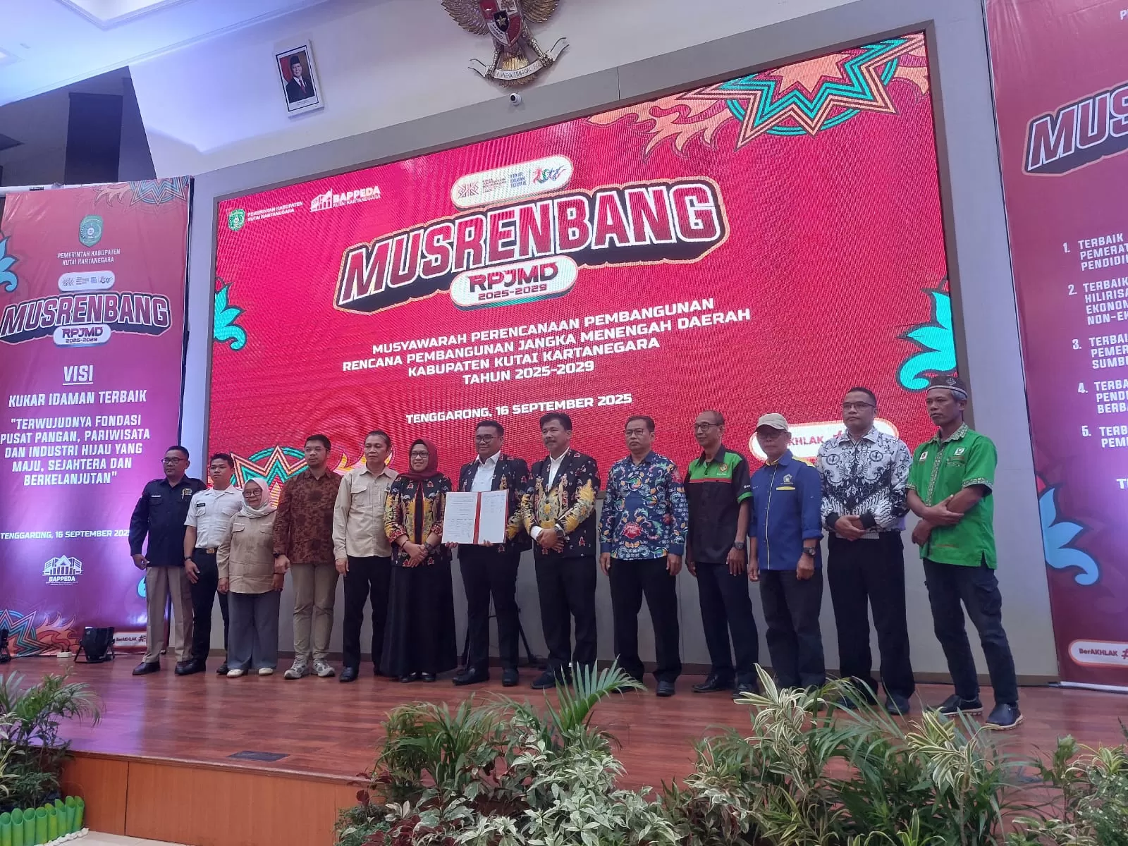 Pembukaan Musrenbang RPJMD &ldquo;Kukar Idaman Terbaik&rdquo; tahun 2025-2029 di Kantor Bappeda Kukar (Elmo/Prokal.co)  