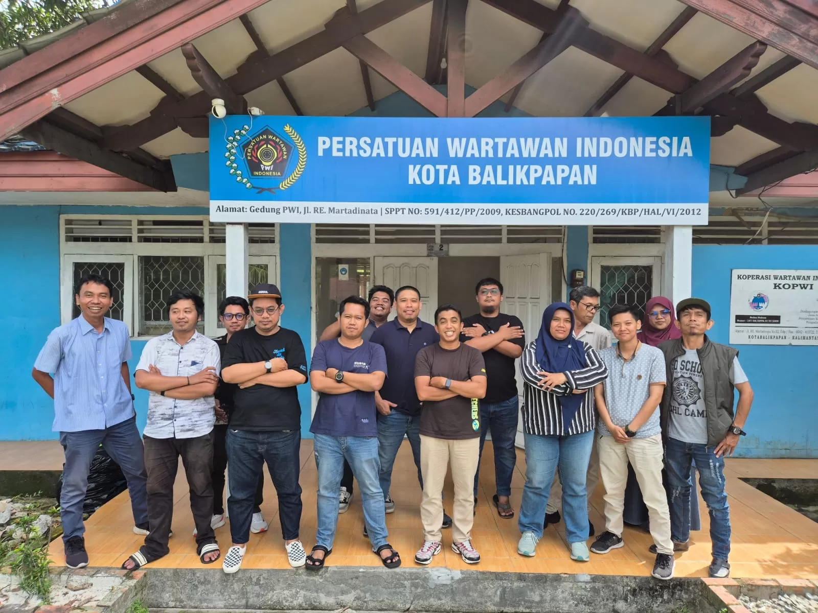  SIAP-SIAP: Jajaran pengurus PWI Kota Balikpapan usai rapat persiapan Porwada Kaltim, Rabu, 17 September 2025. (ISTIMEWA)