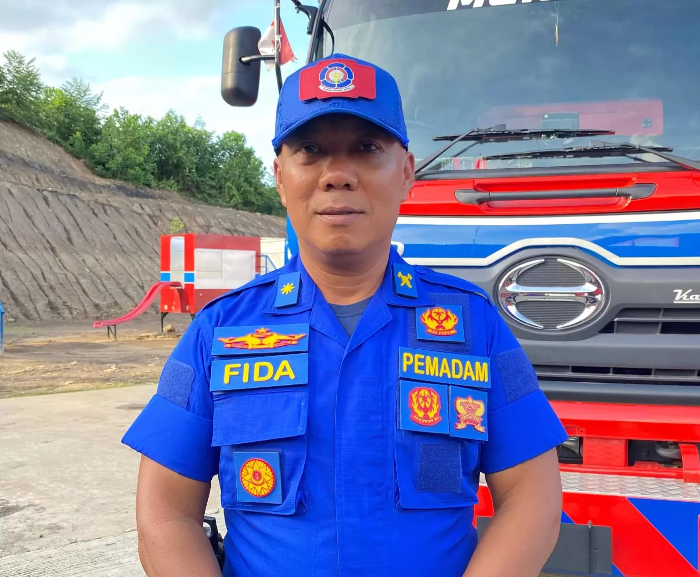 Kepala Dinas Pemadam dan Kebakaran Kukar, Fida Hurasani (Elmo/Prokal.co)  