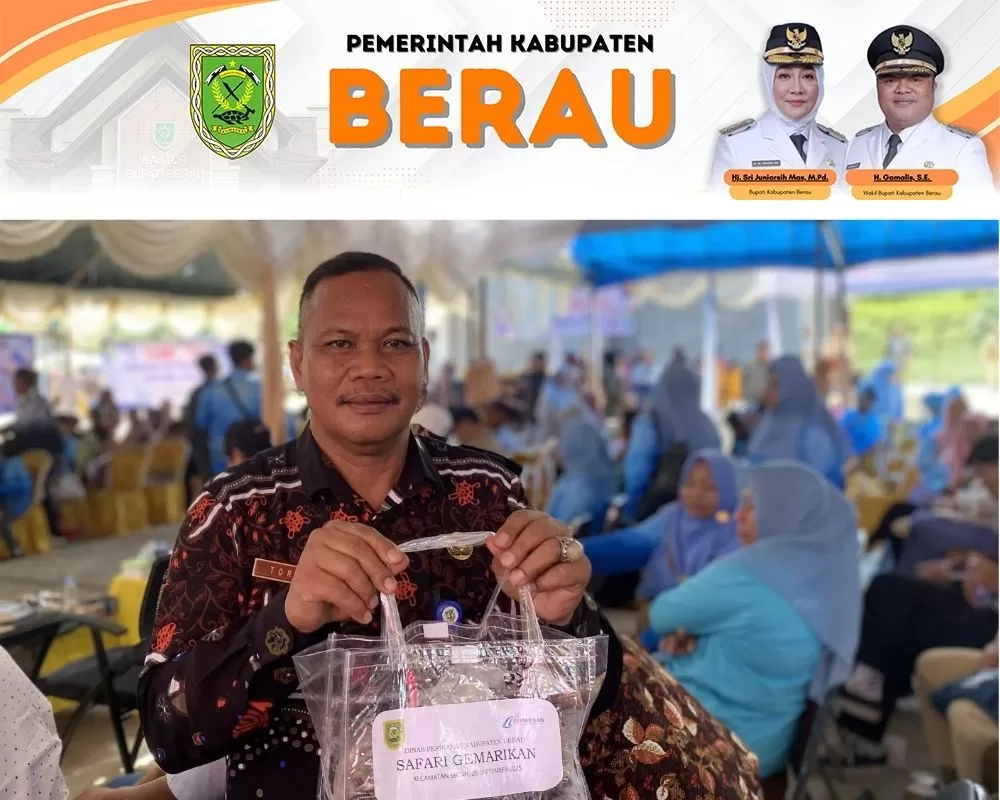 GEMAR IKAN: Pemkab Berau menyalurkan ikan kepada masyarakat, di antaranya kepada warga Segah dan Kelay. (SENO/BERAU POST)