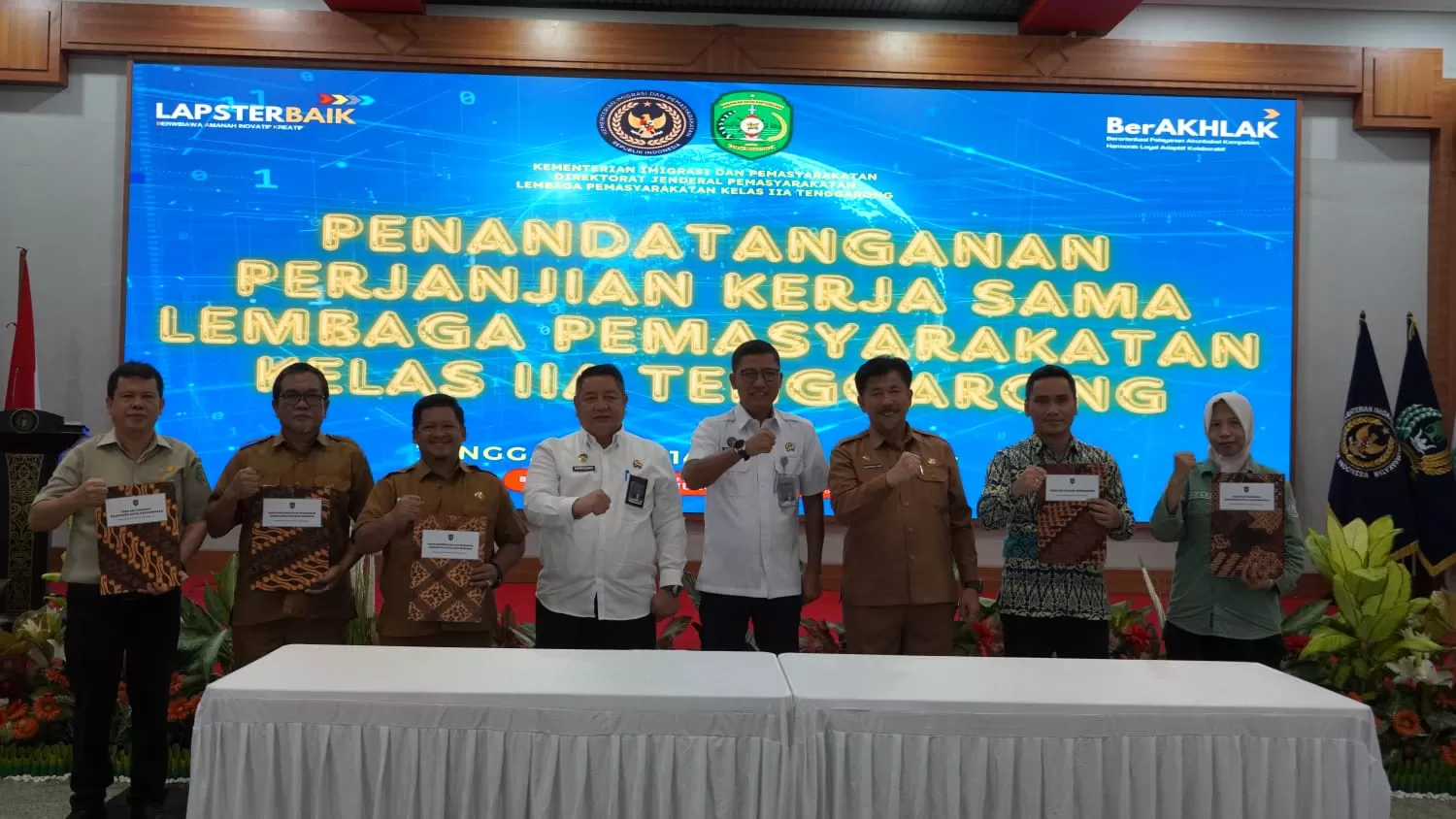 Perjanjian kerja sama Pemkab Kukar dengan Lapas Kelas IIA Tenggarong (Istimewa)  