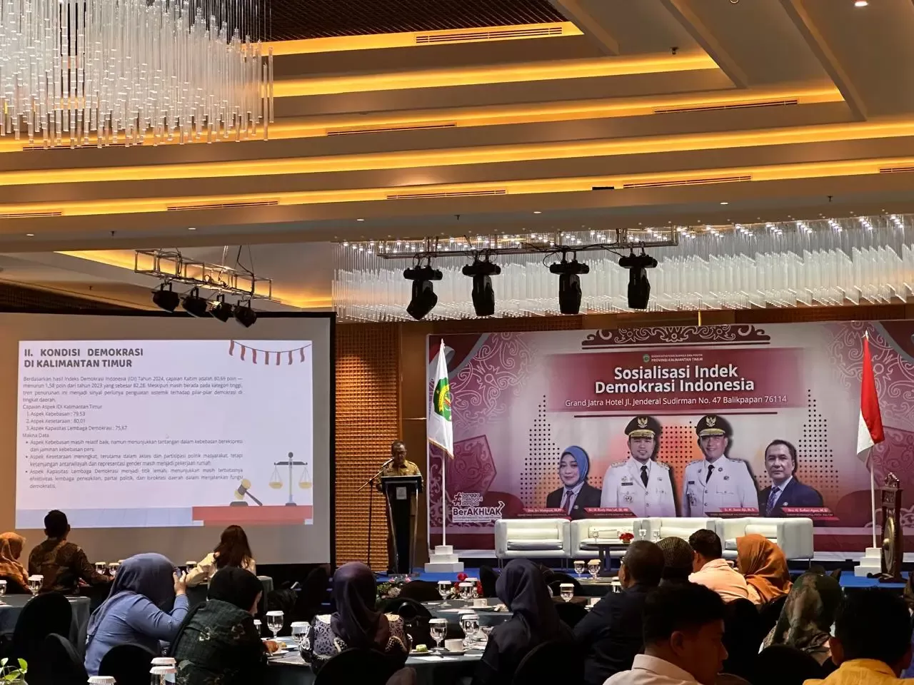Sosialisasi IDI yang diselenggarakan di Hotel Jatra Balikpapan, Selasa (21/10/2025).