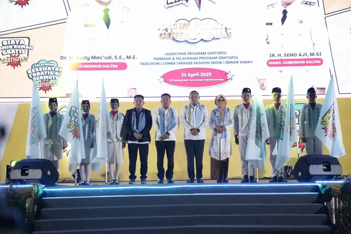 PENDIDIKAN: Launching Program Gratispol oleh Pemprov Kaltim pada 21 April 2025. (KALTIMPROV)