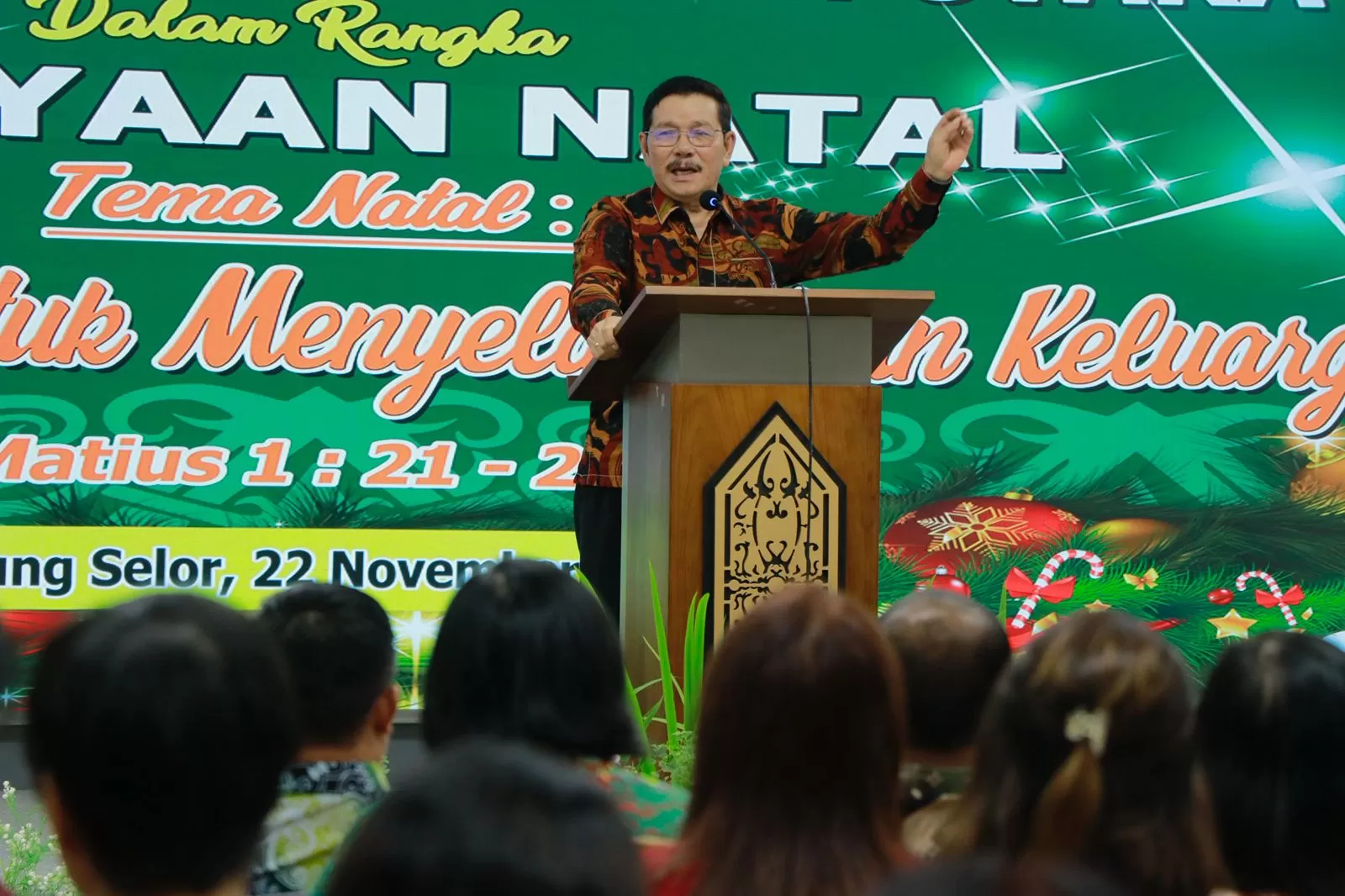 Perayaan Natal TP PKK Kaltara di Kantor Gubernur Kaltara.